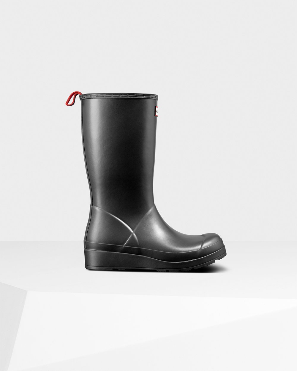 Hunter Mujer Original Tall Pearlized Rain - Play Botas Negras - 602-SVAEMZ